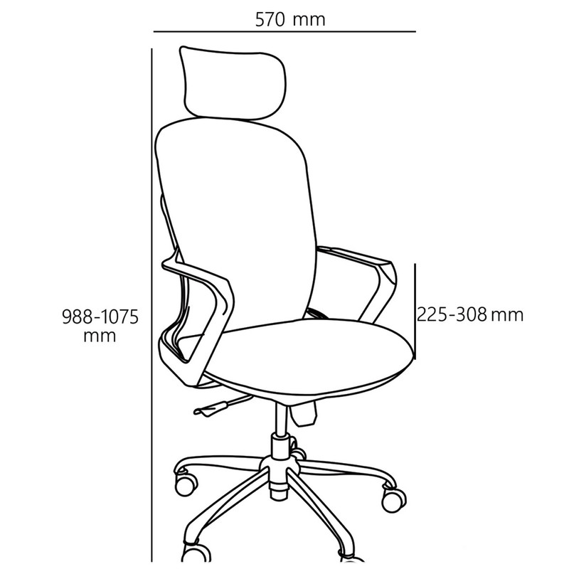 صندلی اداری نیلپر مدل OCM117  ( ارسال فوری - 1 ساعته )